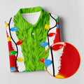 Christmas Green Furry Santa Suit Golf Shirt, Golf Shirts For Men, Golf Polo For Men
