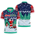 Christmas Merry Golfmas Santa Golf Shirt, Golf Shirts For Men, Mens Golf Clothing
