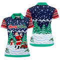 Christmas Merry Golfmas Santa Golf Shirt, Womens Golf Tops, Golf Shirts For Women