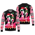 Pink flamingo Christmas pattern - Men - Sweatshirt