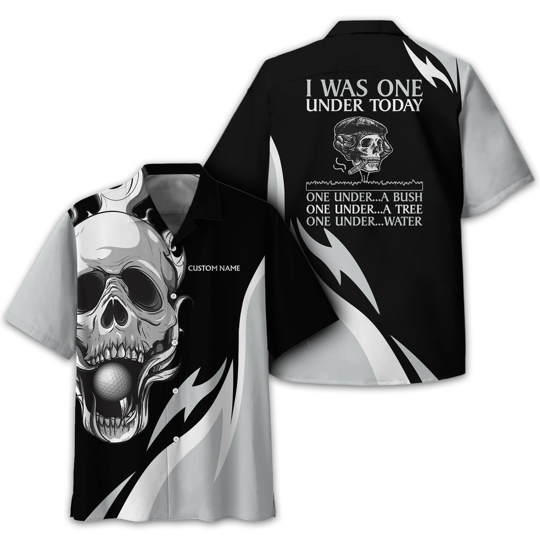 I Was One Under Today Personalized Golf Polo Shirt, Golf Shirt For Men, Gift For Golfers