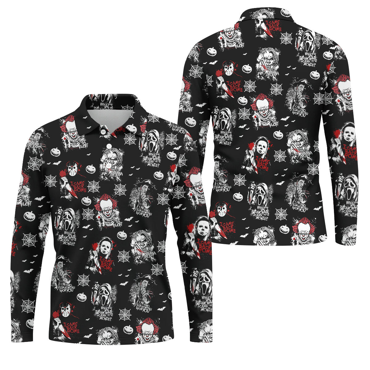 STYLE:Long Sleeve Polo Shirt