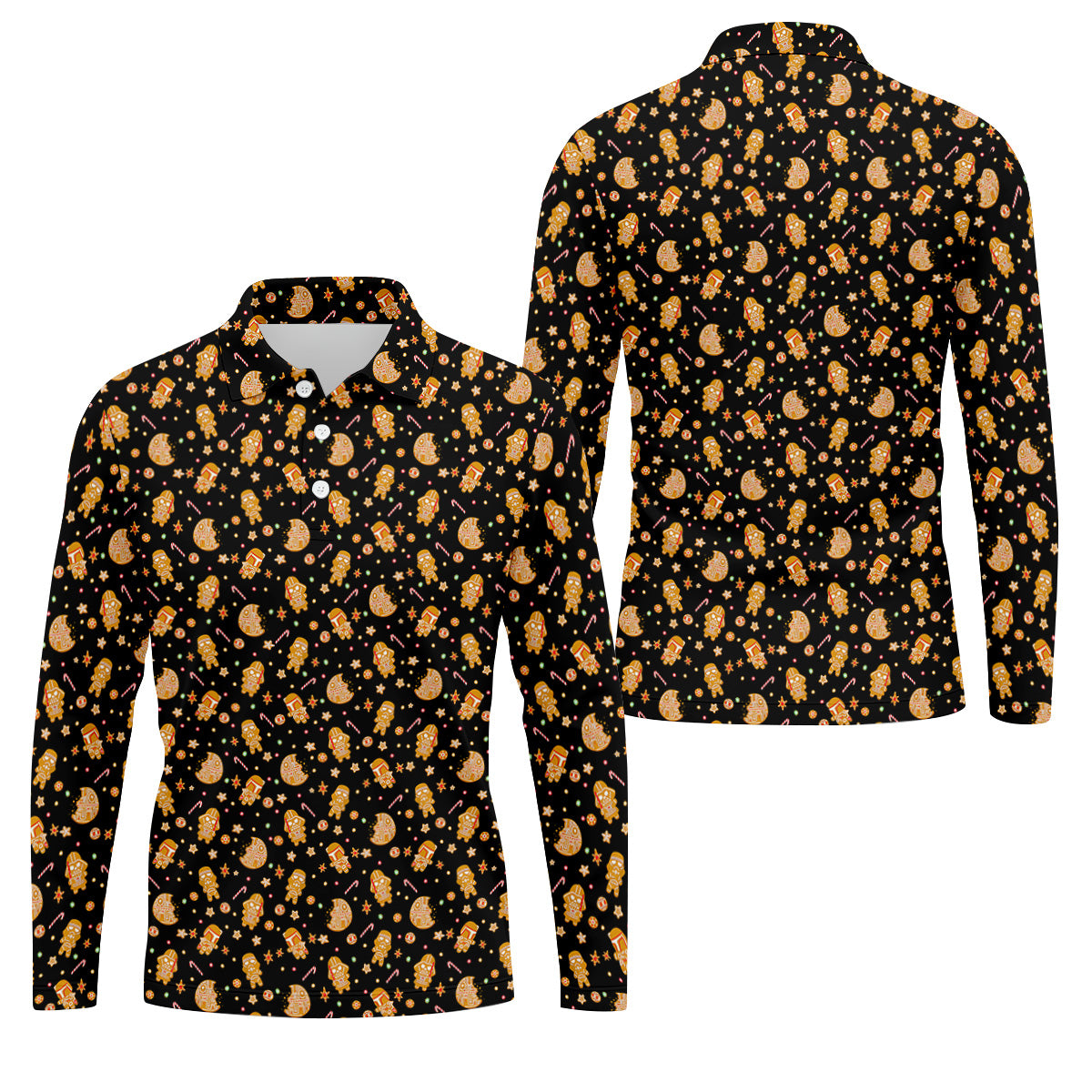 STYLE:Long Sleeve Polo Shirt