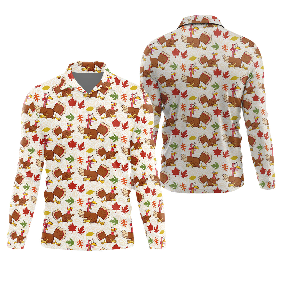 STYLE:Long Sleeve Polo Shirt