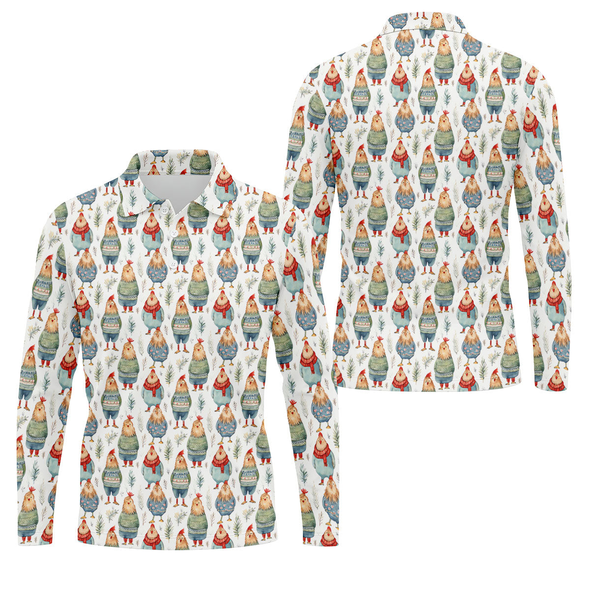 STYLE:Long Sleeve Polo Shirt