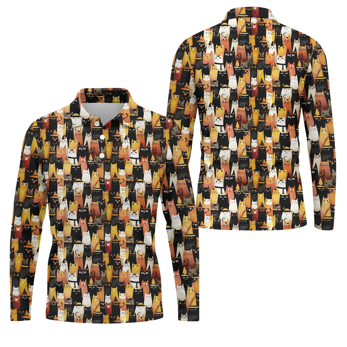 STYLE:Long Sleeve Polo Shirt