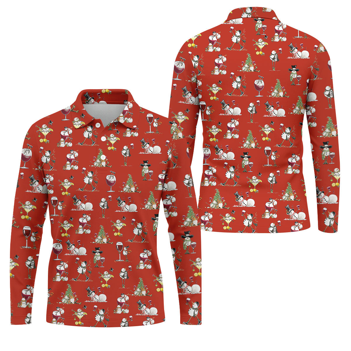 STYLE:Long Sleeve Polo Shirt