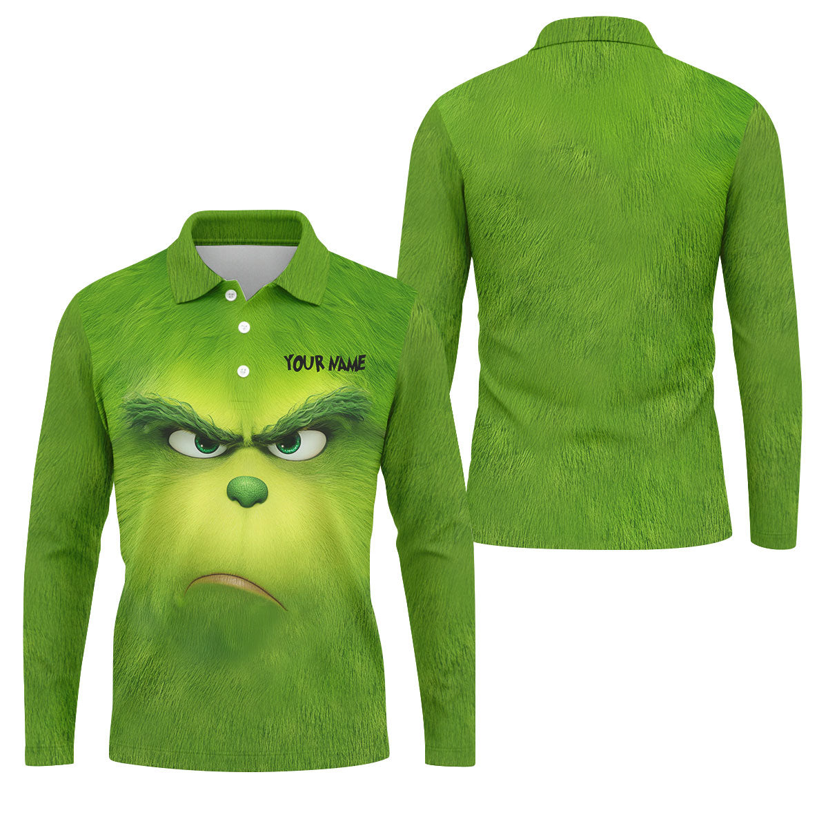 STYLE:Long Sleeve Polo Shirt