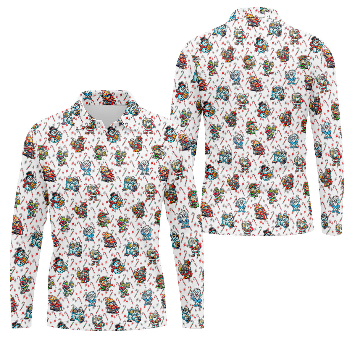 STYLE:Long Sleeve Polo Shirt