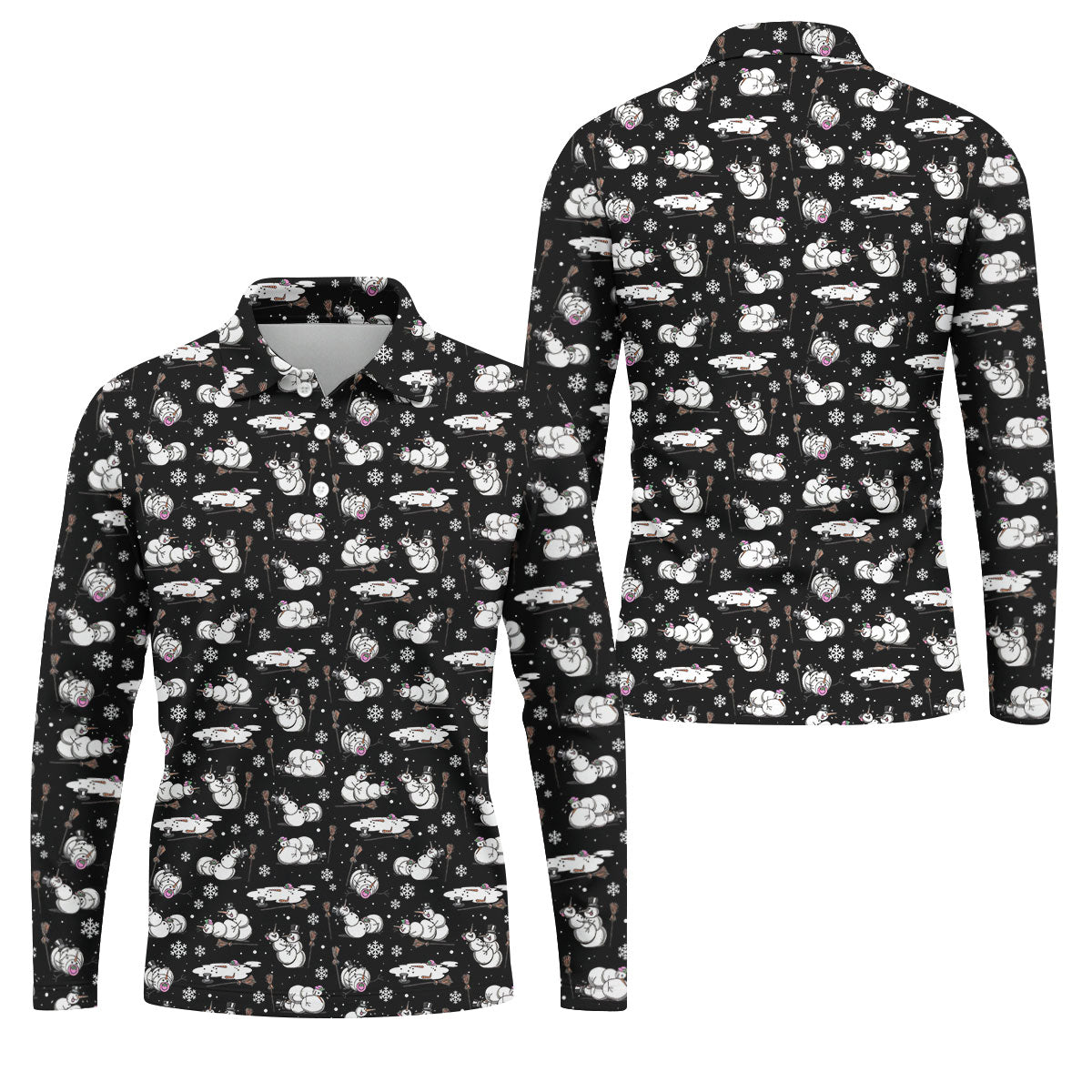 STYLE:Long Sleeve Polo Shirt