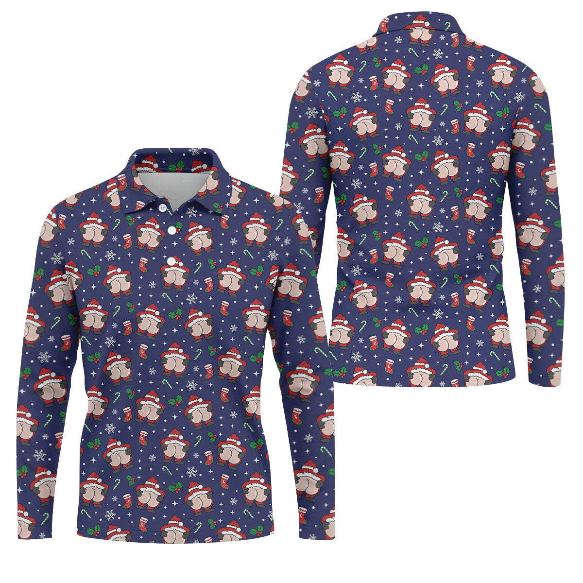 STYLE:Long Sleeve Polo Shirt