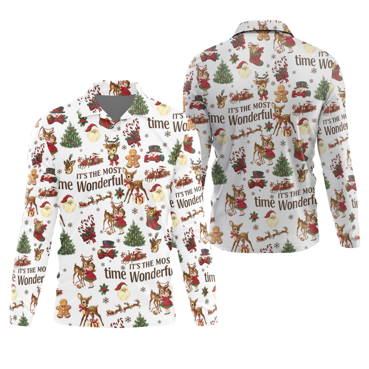 STYLE:Long Sleeve Polo Shirt