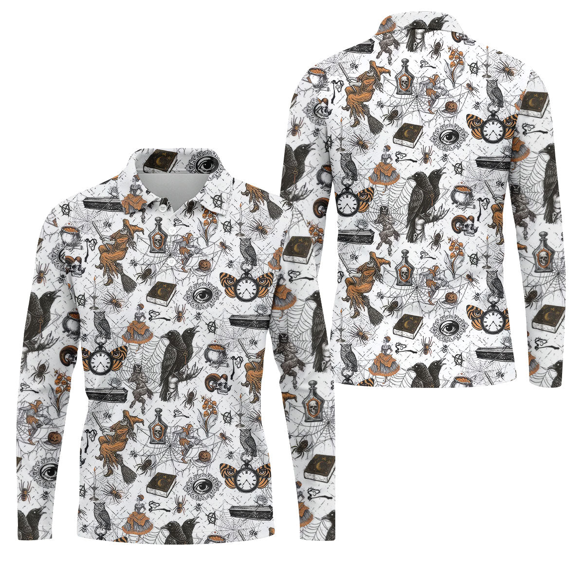 STYLE:Long Sleeve Polo Shirt
