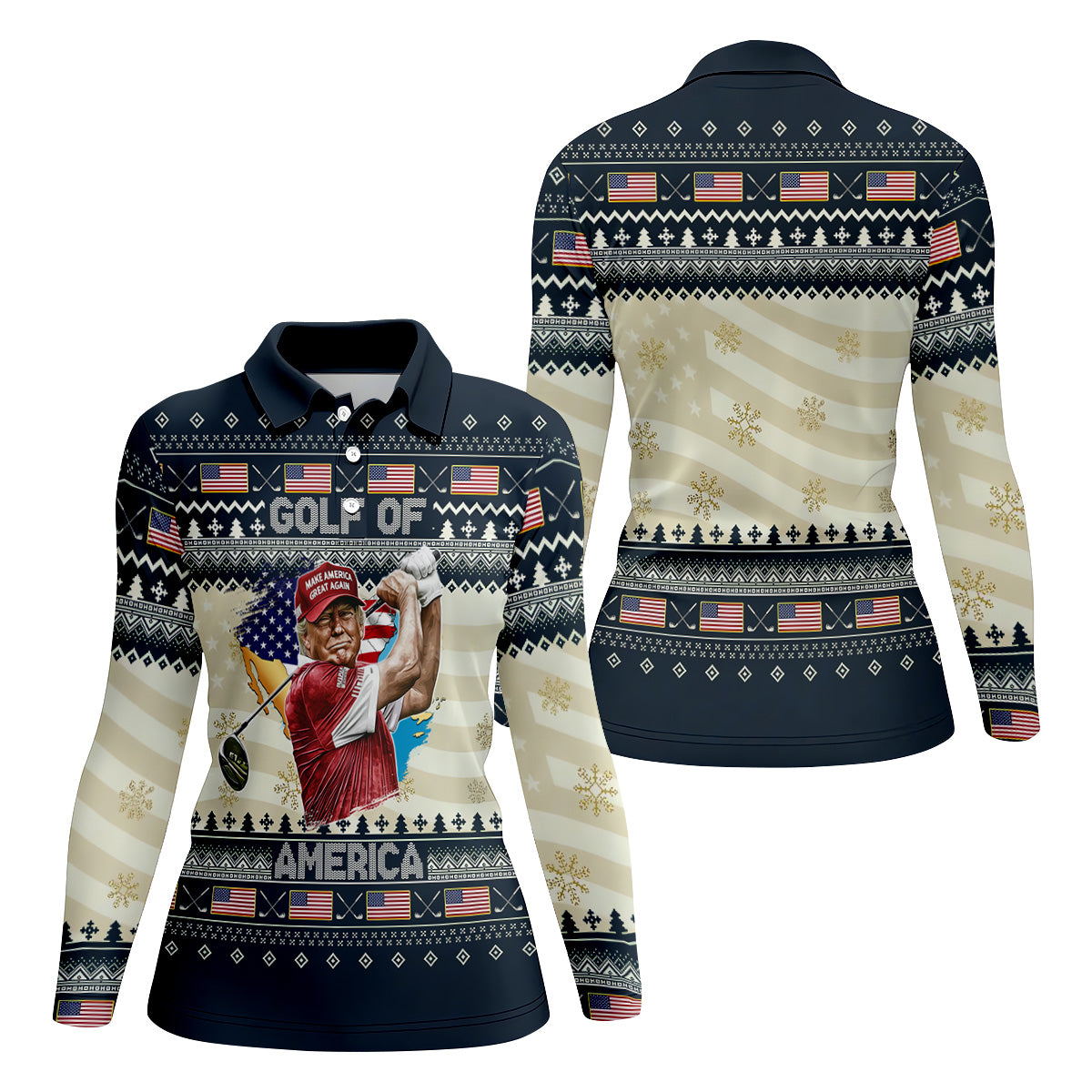 STYLE:Long Sleeve Polo Shirt