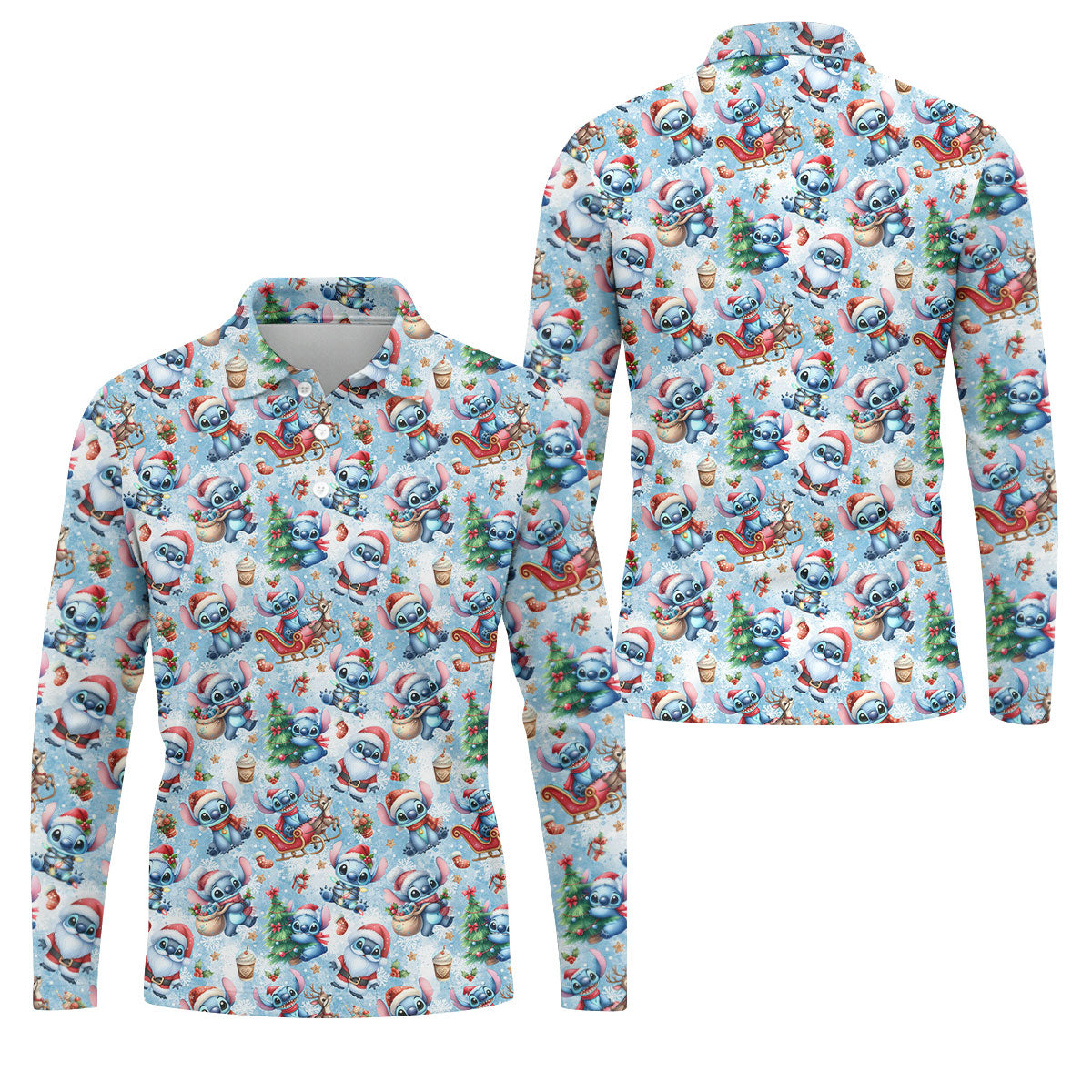 STYLE:Long Sleeve Polo Shirt