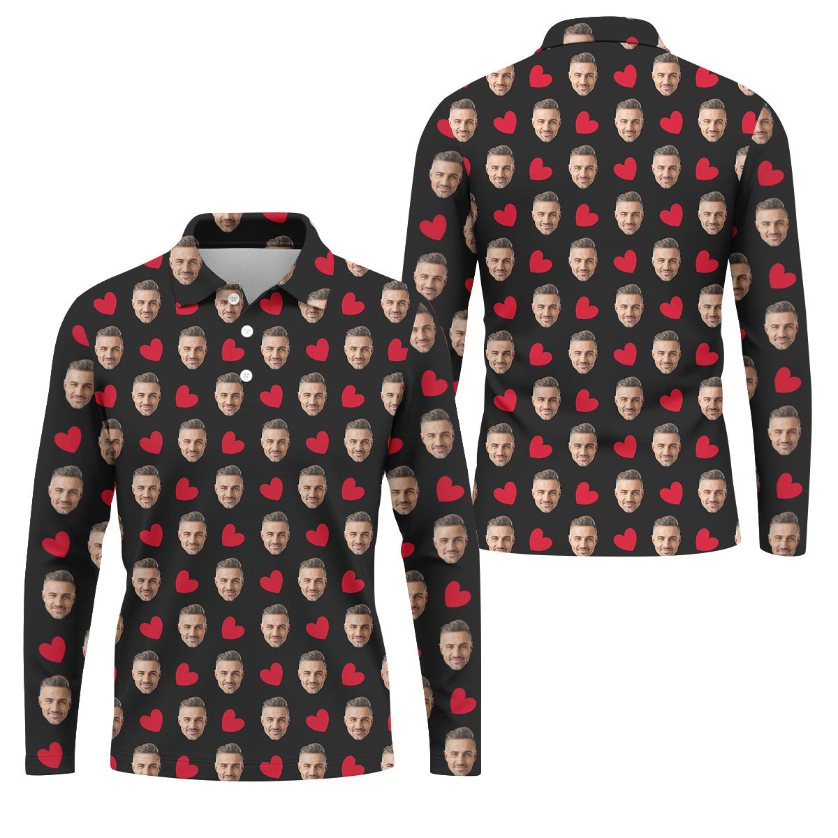 STYLE:Long Sleeve Polo Shirt