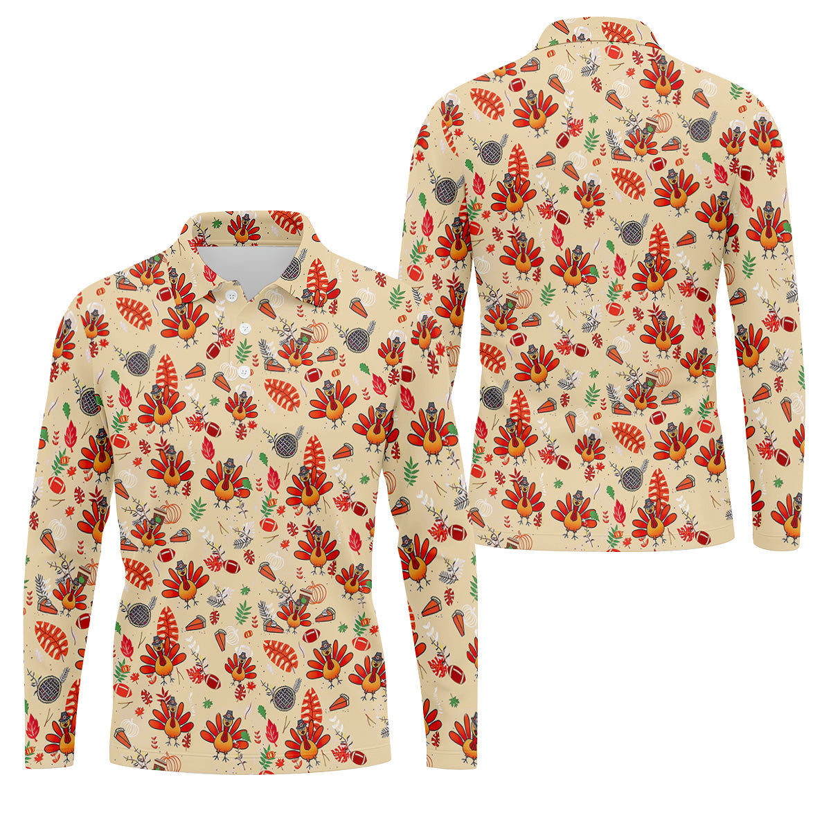 STYLE:Long Sleeve Polo Shirt