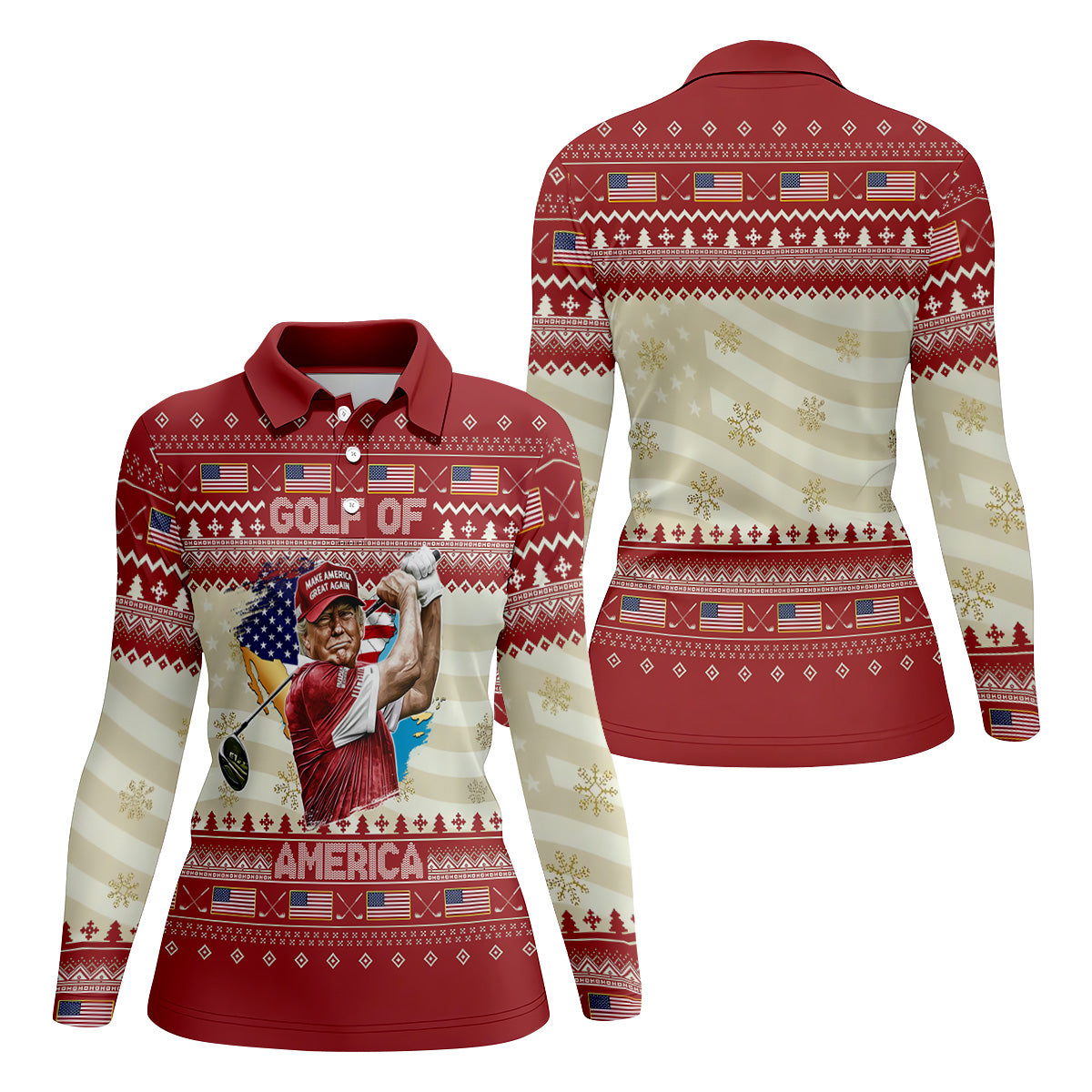 STYLE:Long Sleeve Polo Shirt