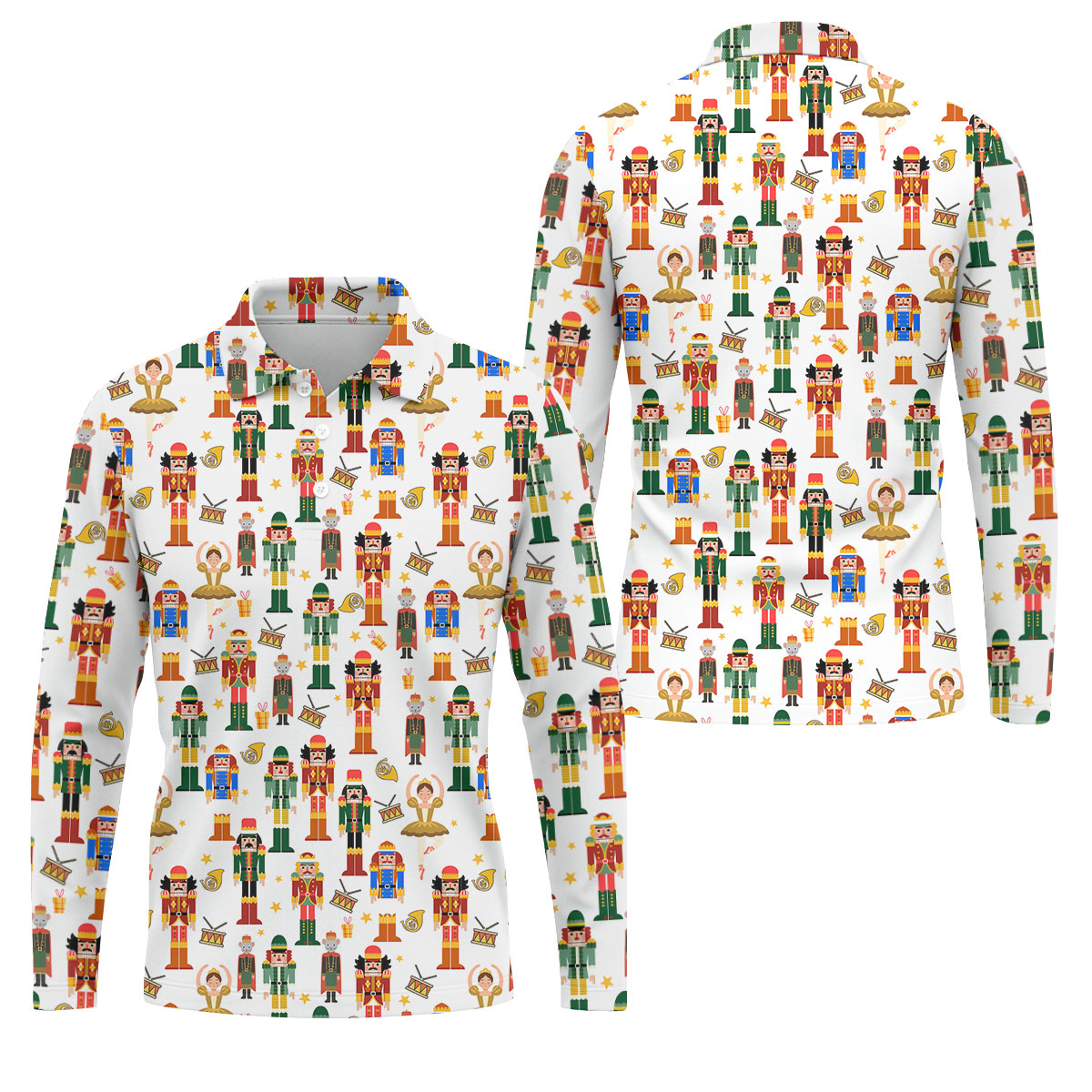 STYLE:Long Sleeve Polo Shirt