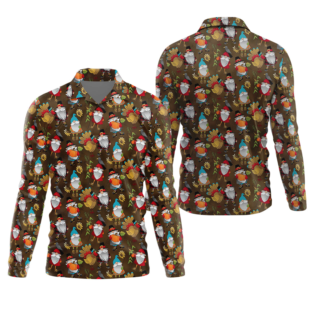 STYLE:Long Sleeve Polo Shirt