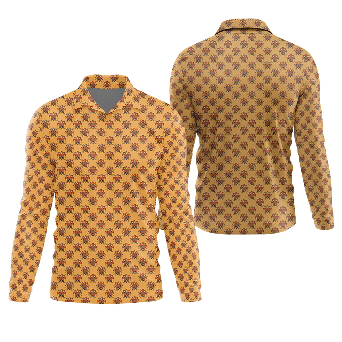 STYLE:Long Sleeve Polo Shirt