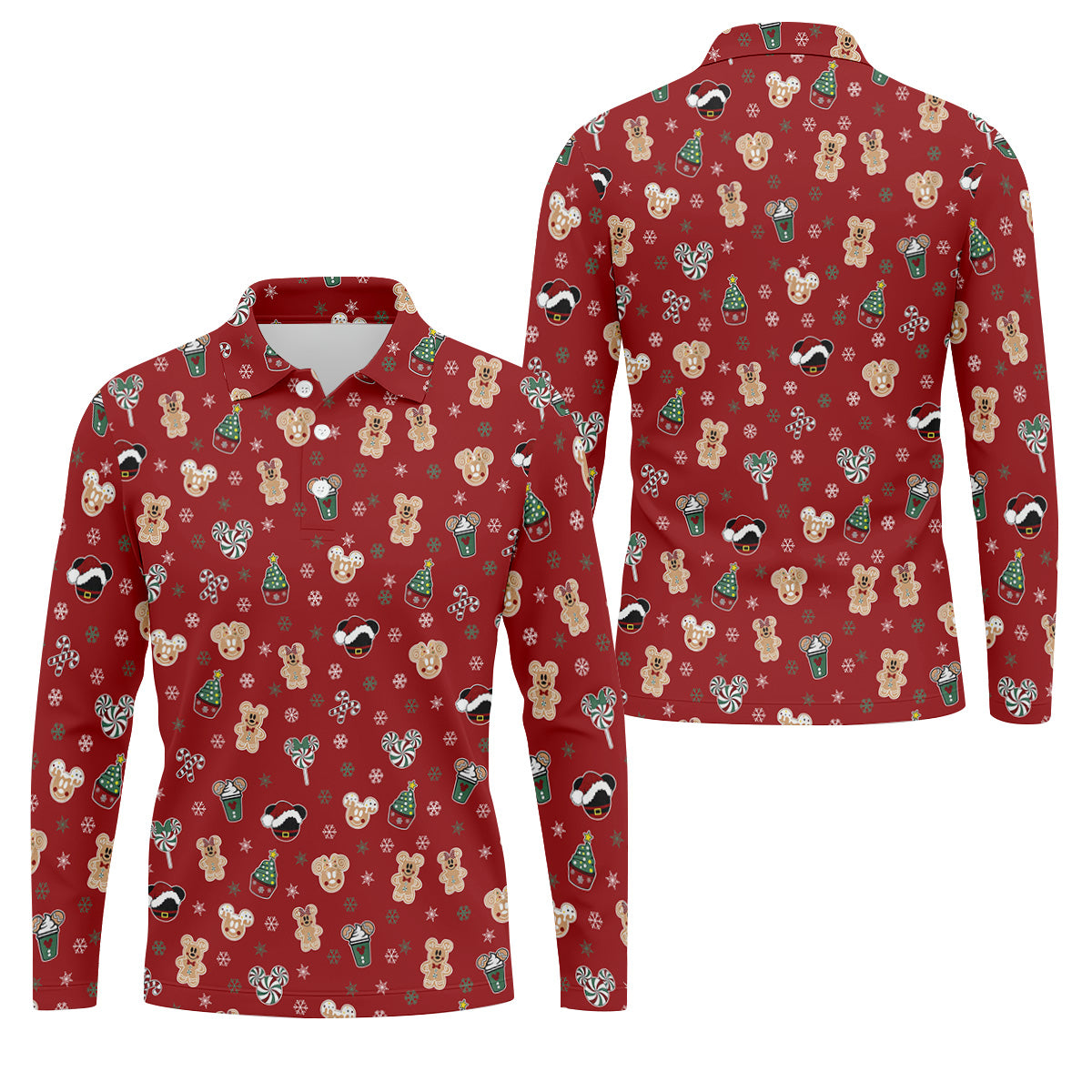 STYLE:Long Sleeve Polo Shirt