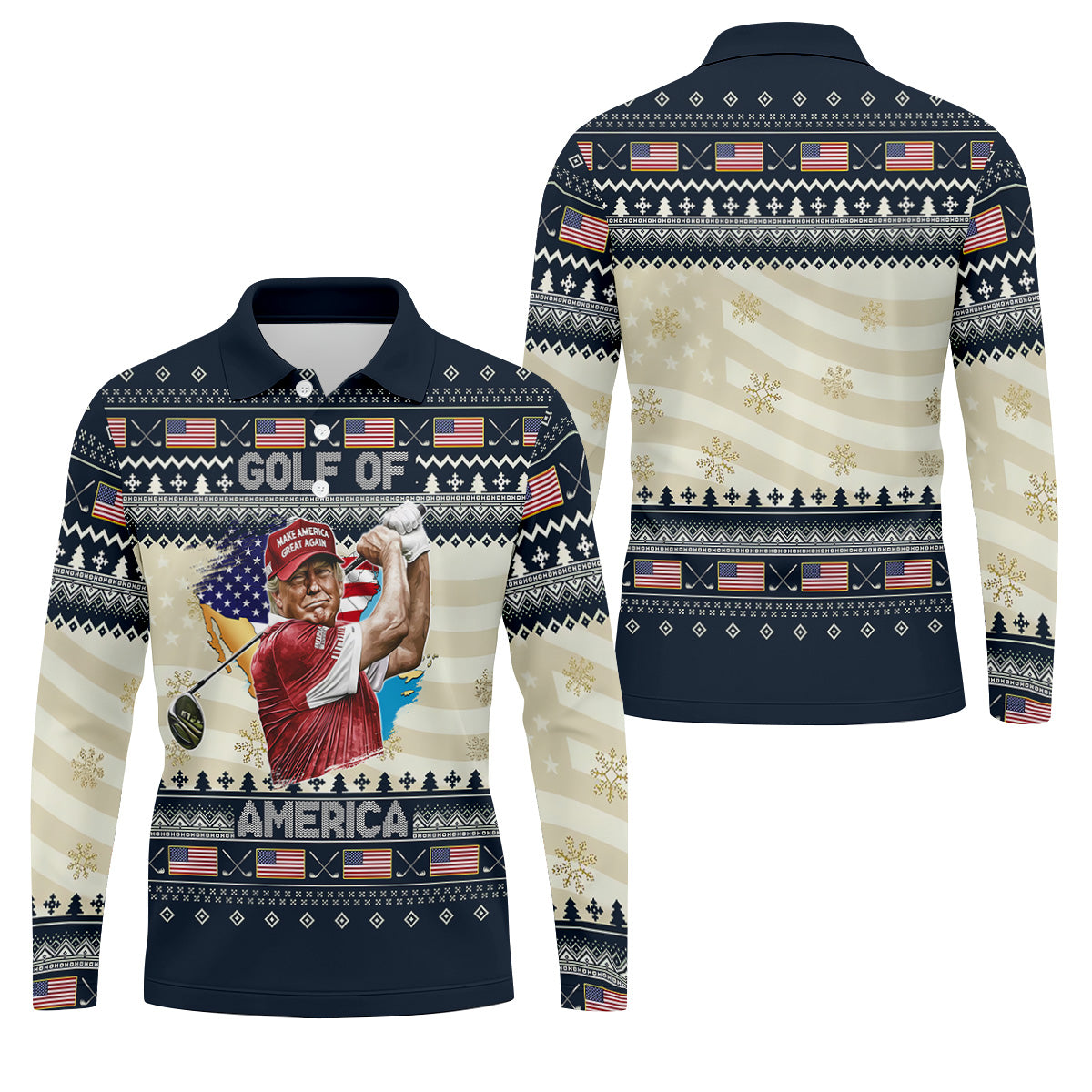 STYLE:Long Sleeve Polo Shirt