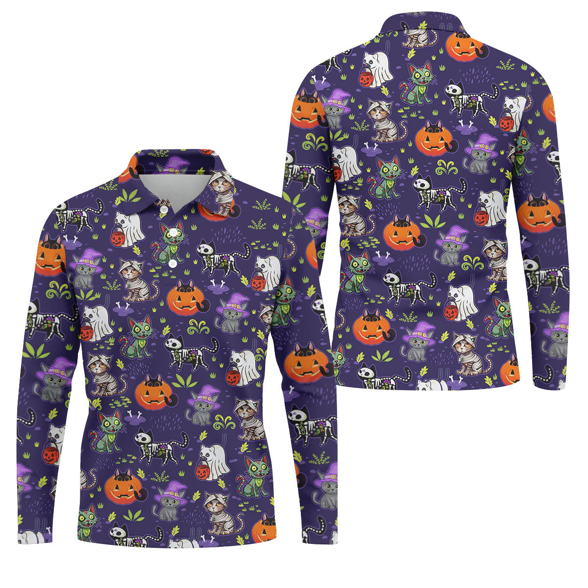 STYLE:Long Sleeve Polo Shirt