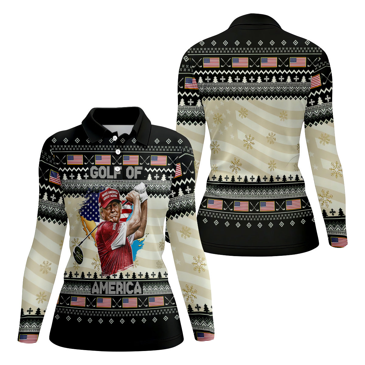 STYLE:Long Sleeve Polo Shirt