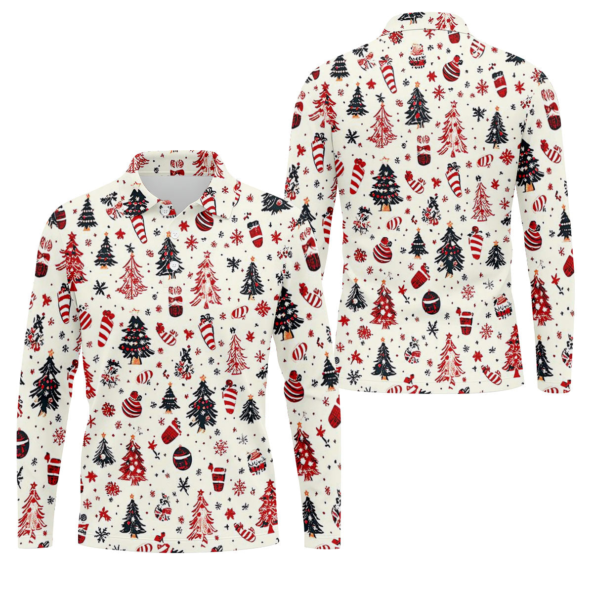 STYLE:Long Sleeve Polo Shirt