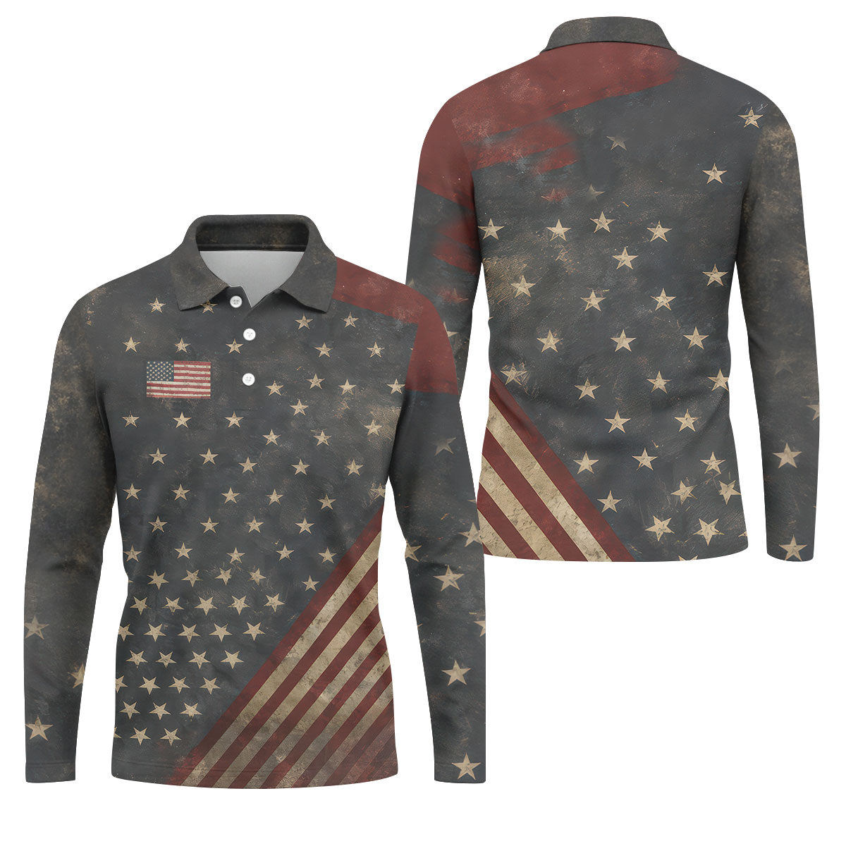 STYLE:Long Sleeve Polo Shirt