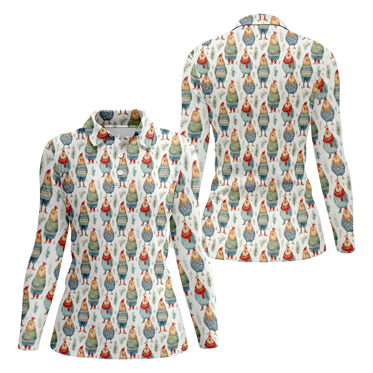 STYLE:Long Sleeve Polo Shirt