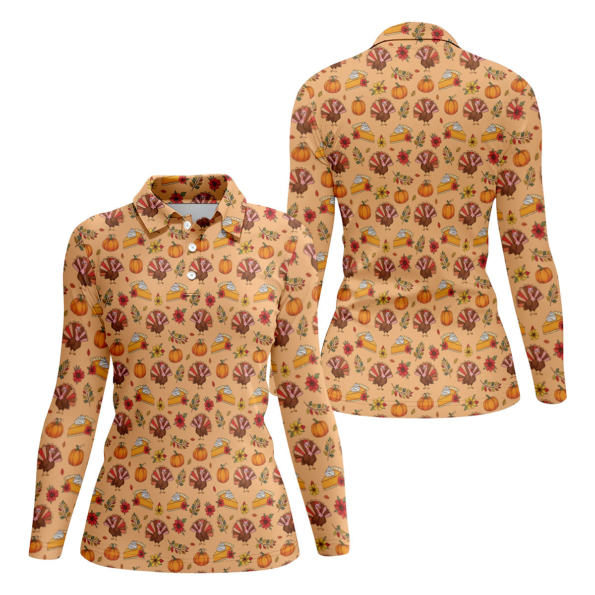 STYLE:Long Sleeve Polo Shirt