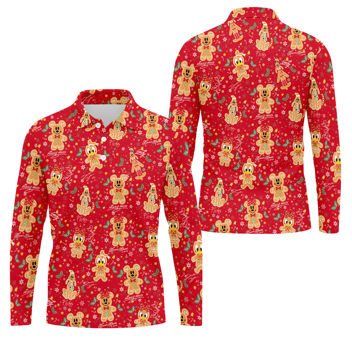 STYLE:Long Sleeve Polo Shirt