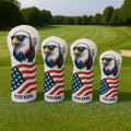 American Flag Golf Head Cover - Custom Golf Headcovers Gift - View 2