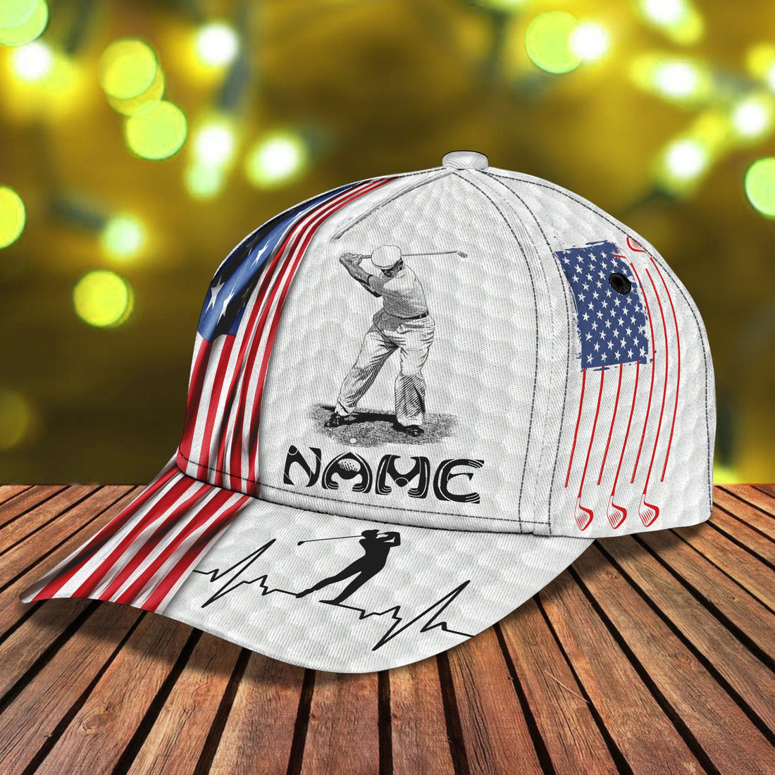 Golf USA - Personalized Name Cap Gift For Men