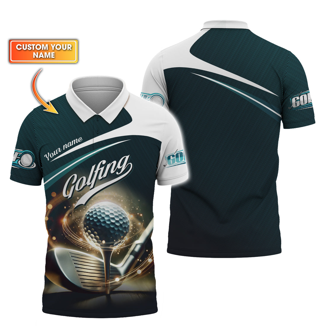 Custom Golf Polo Shirt, Golfing Apparel, Gift For Golfers