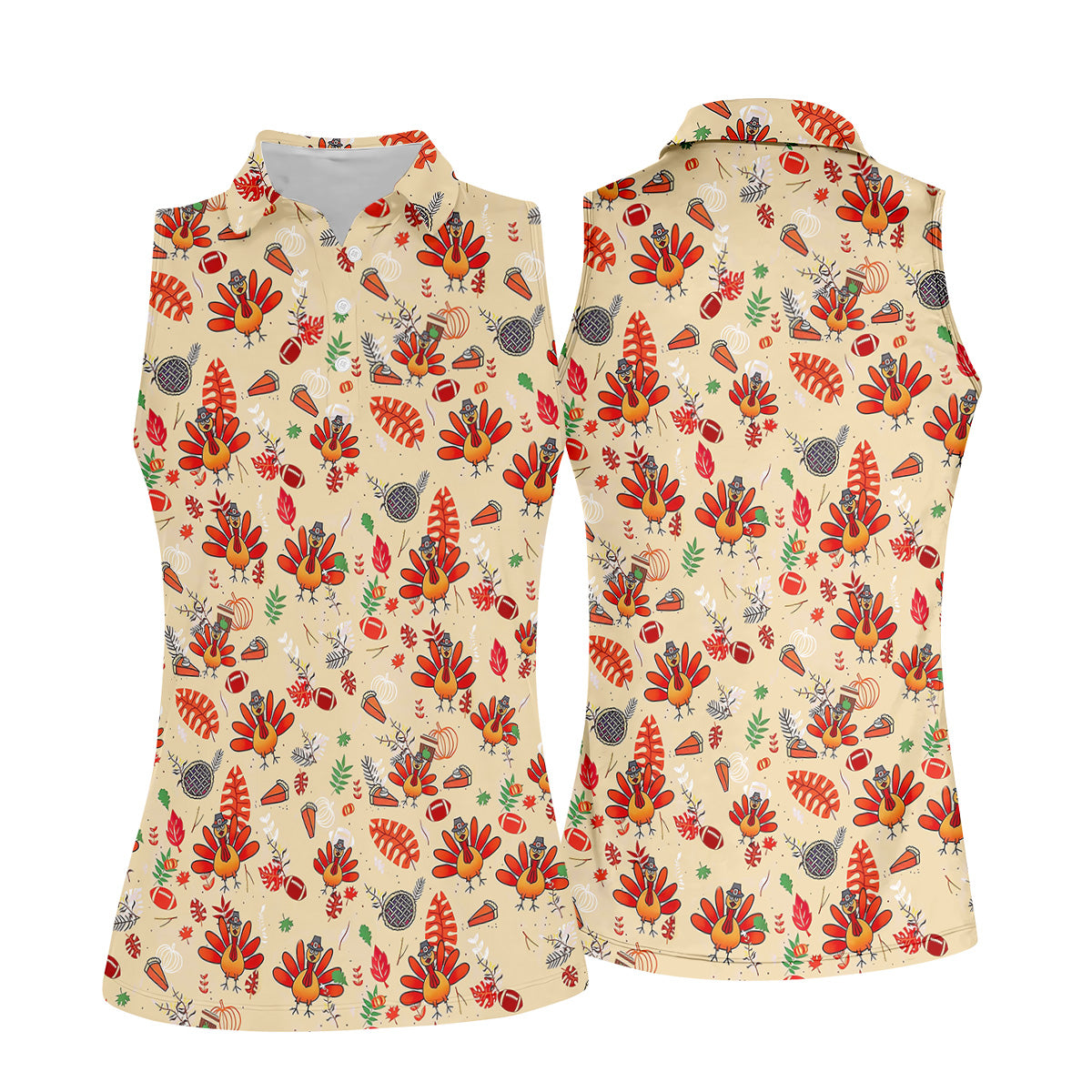 STYLE:Sleeveless Polo Shirt