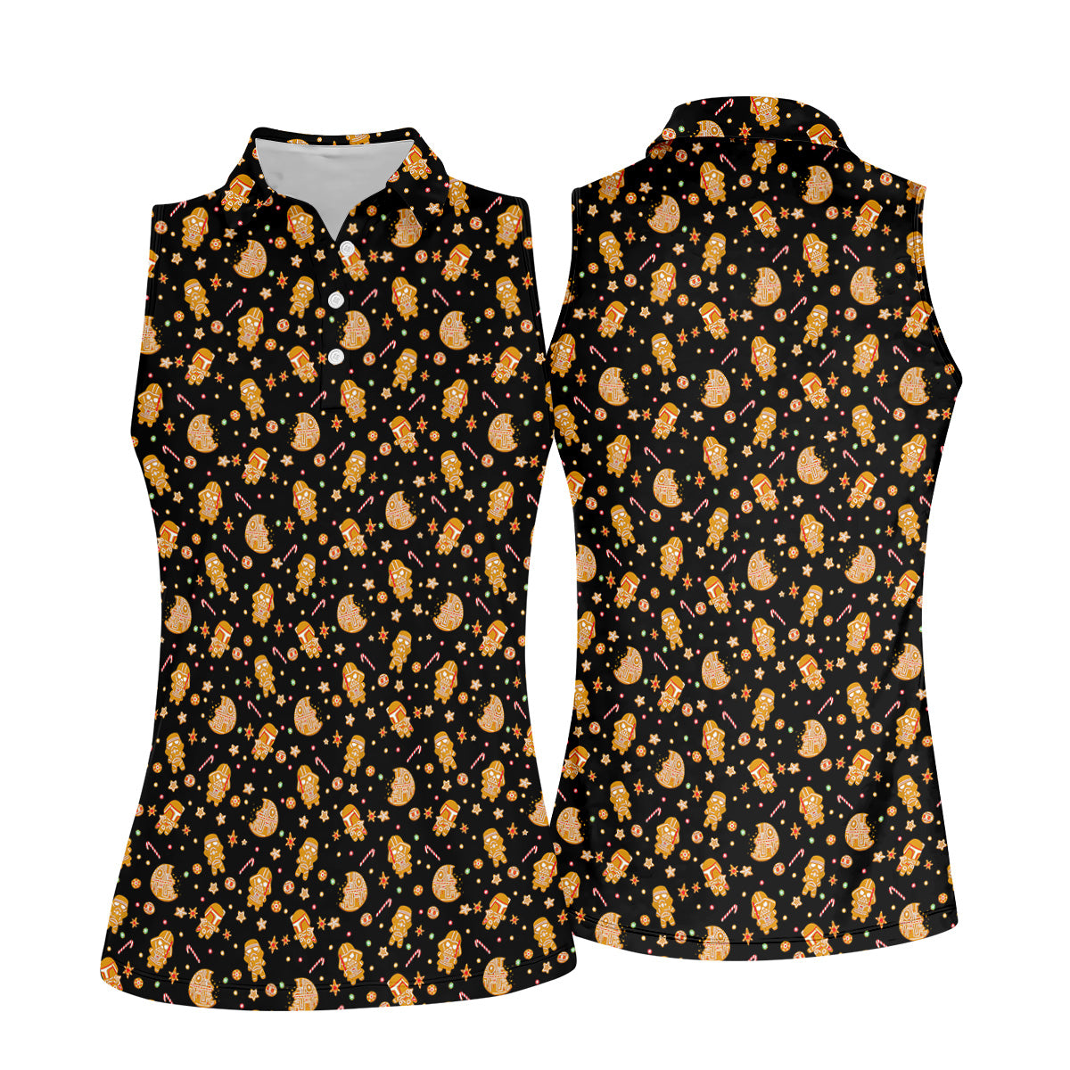 STYLE:Sleeveless Polo Shirt