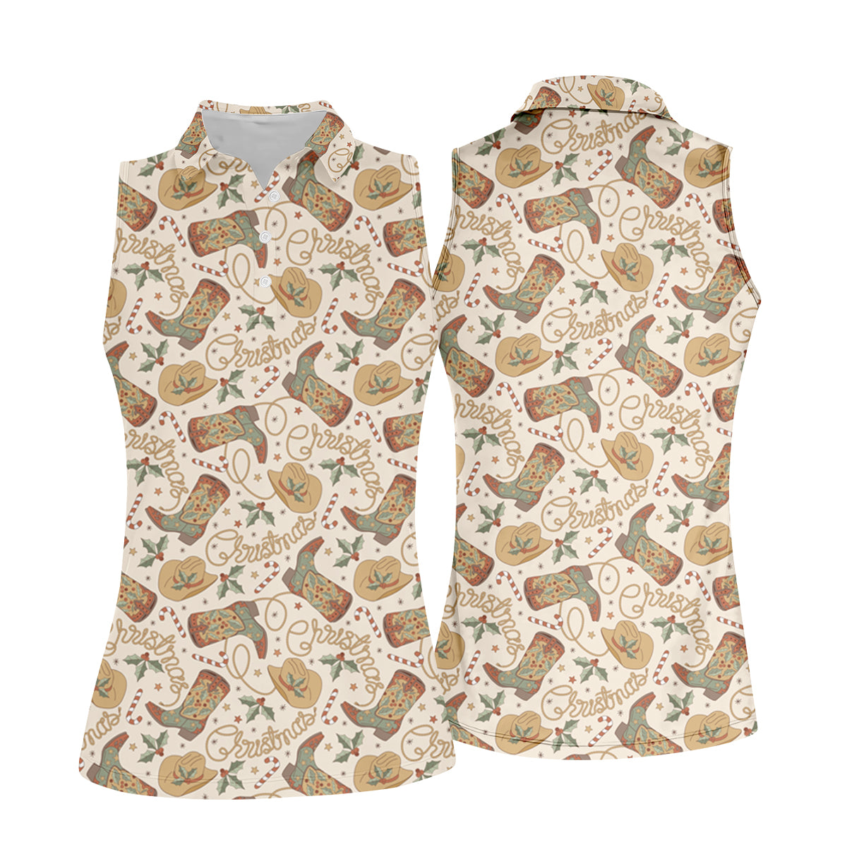 STYLE:Sleeveless Polo Shirt