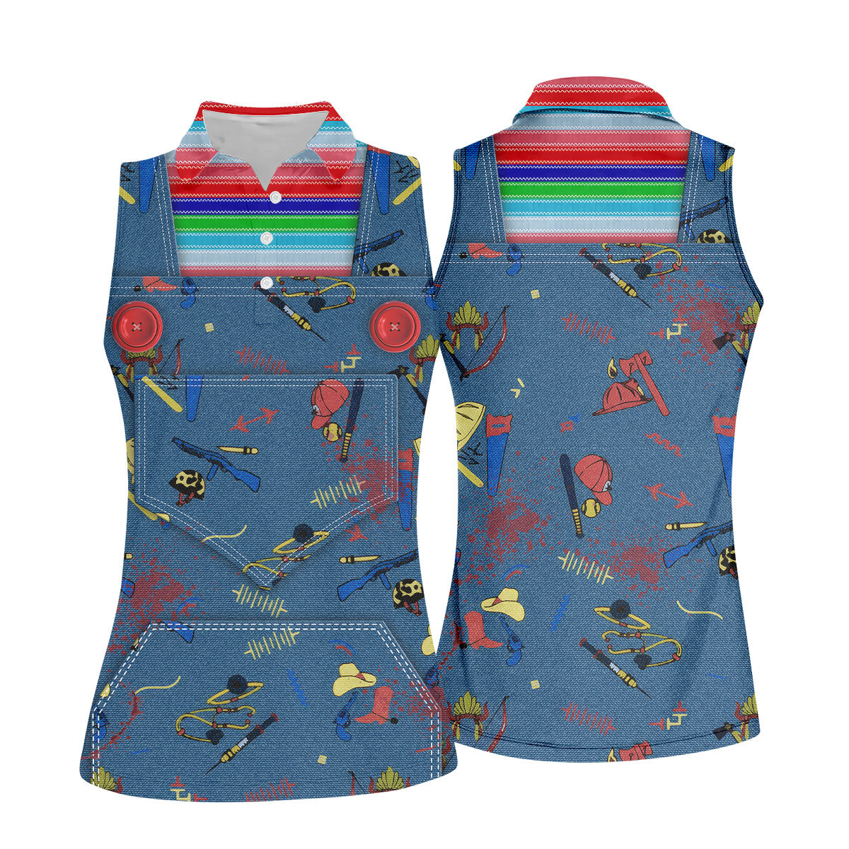 STYLE:Sleeveless Polo Shirt