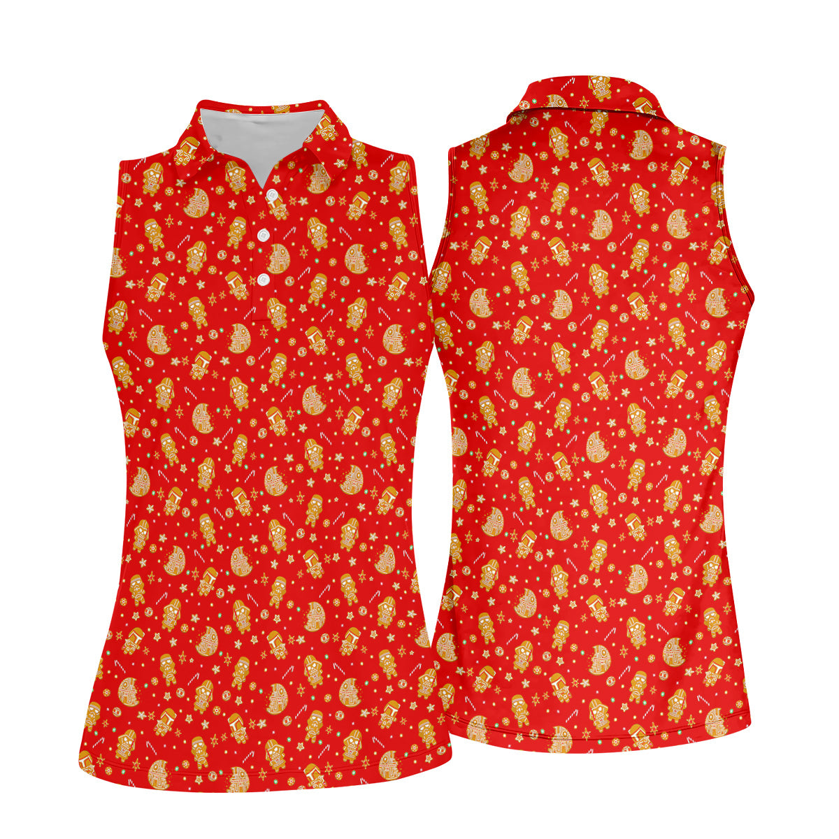 STYLE:Sleeveless Polo Shirt