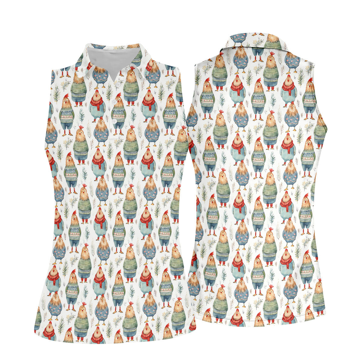 STYLE:Sleeveless Polo Shirt