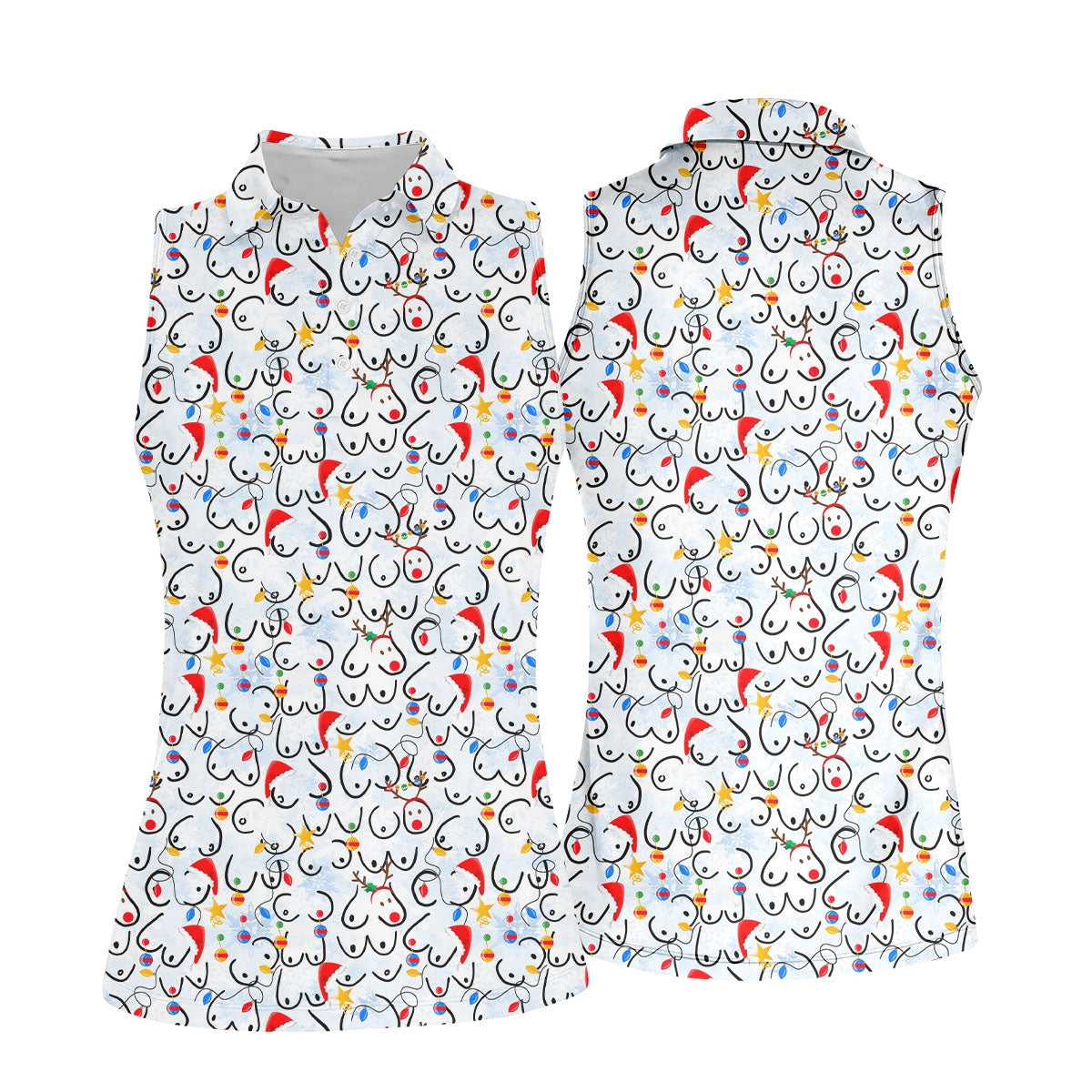 STYLE:Sleeveless Polo Shirt