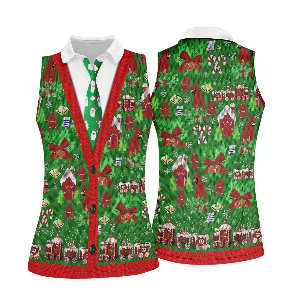 STYLE:Sleeveless Polo Shirt