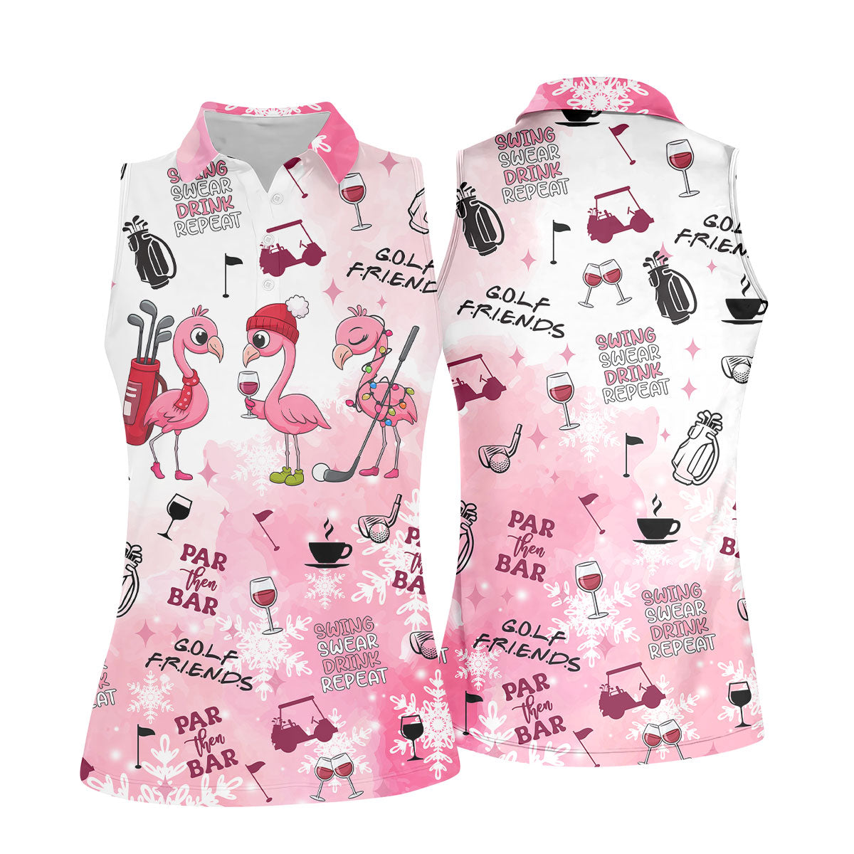 STYLE:Sleeveless Polo Shirt
