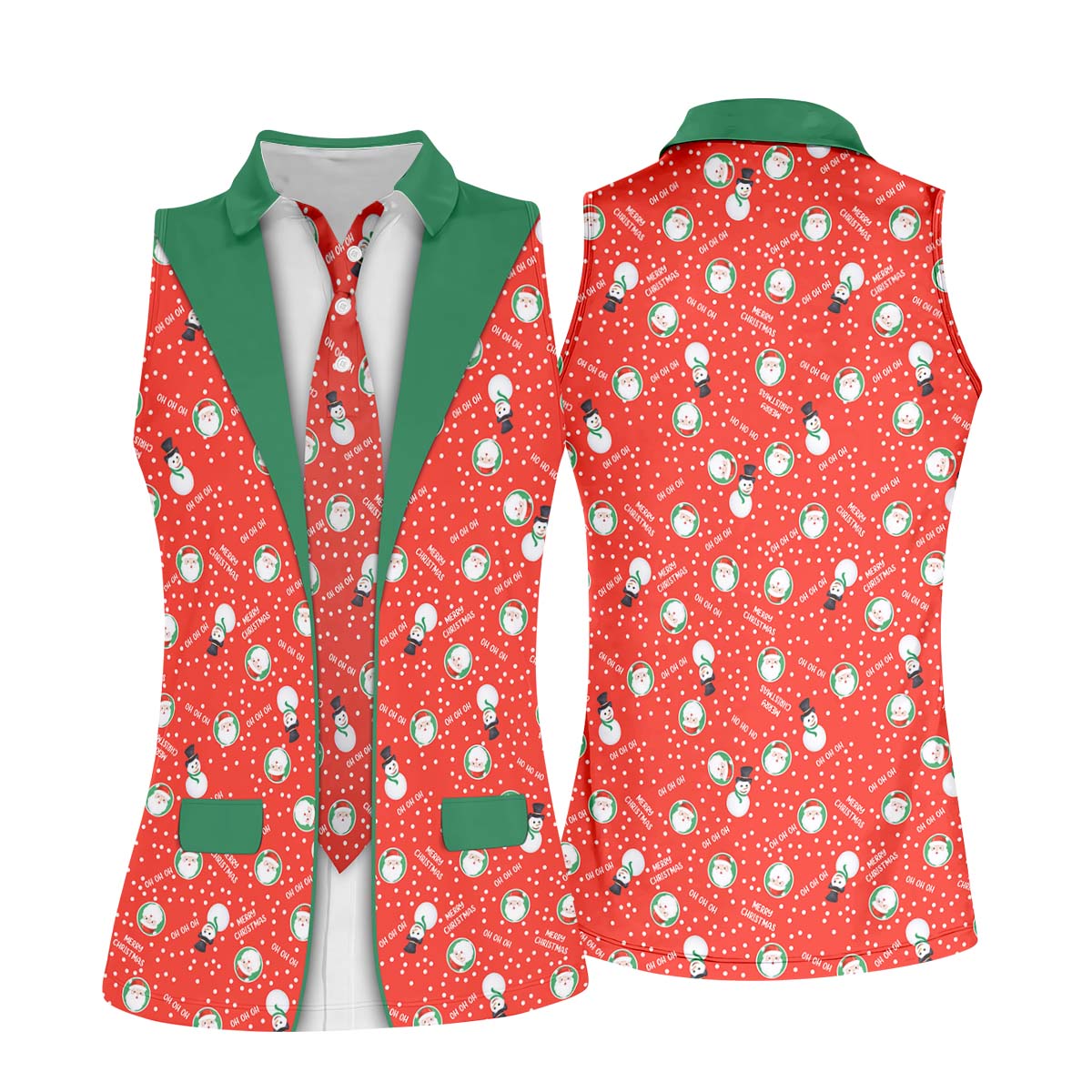 STYLE:Sleeveless Polo Shirt