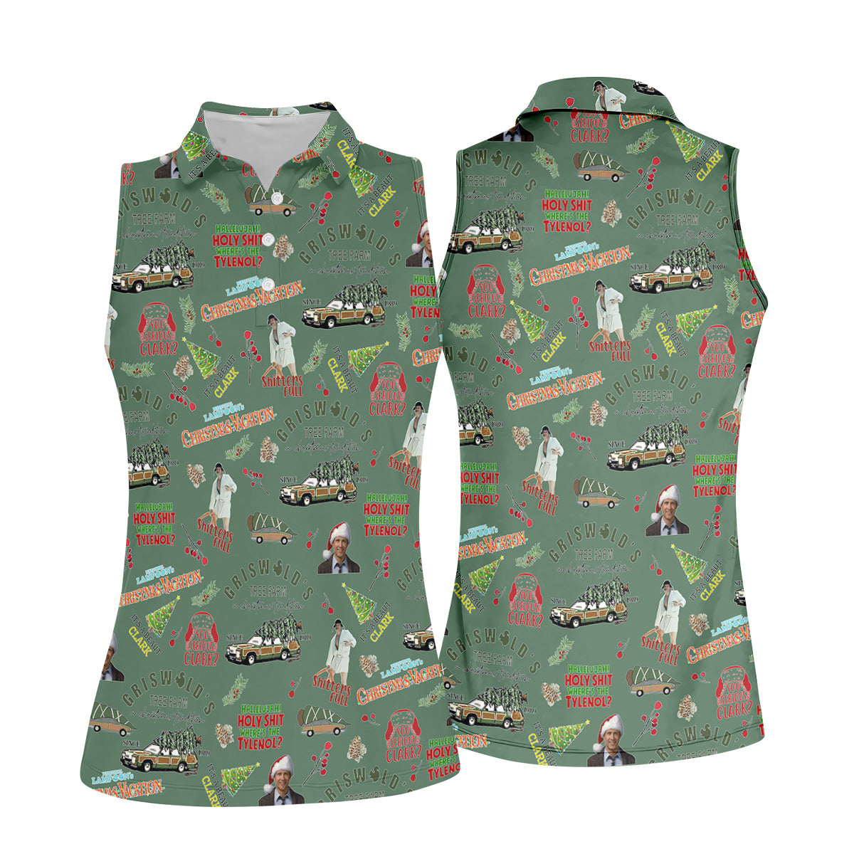 STYLE:Sleeveless Polo Shirt