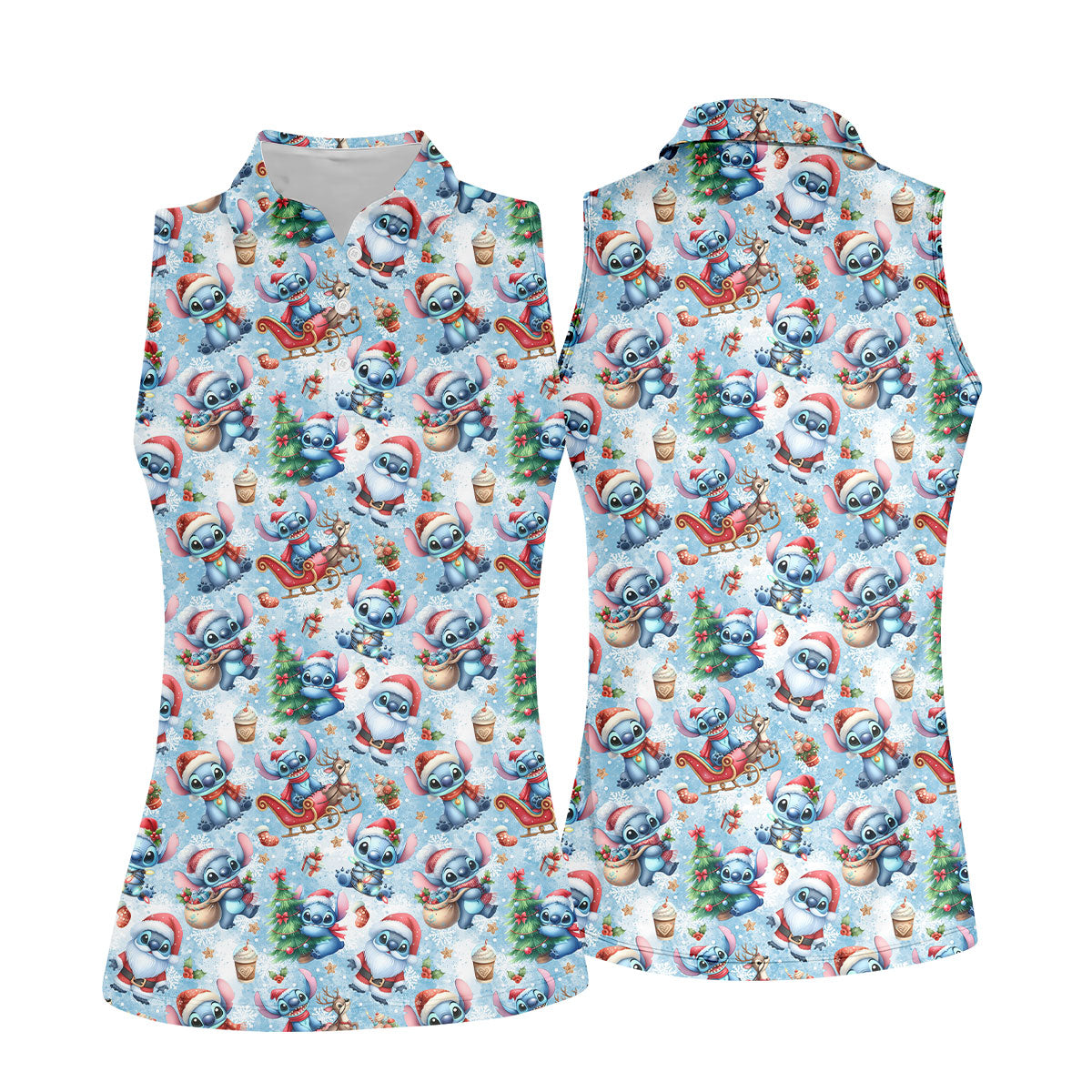 STYLE:Sleeveless Polo Shirt