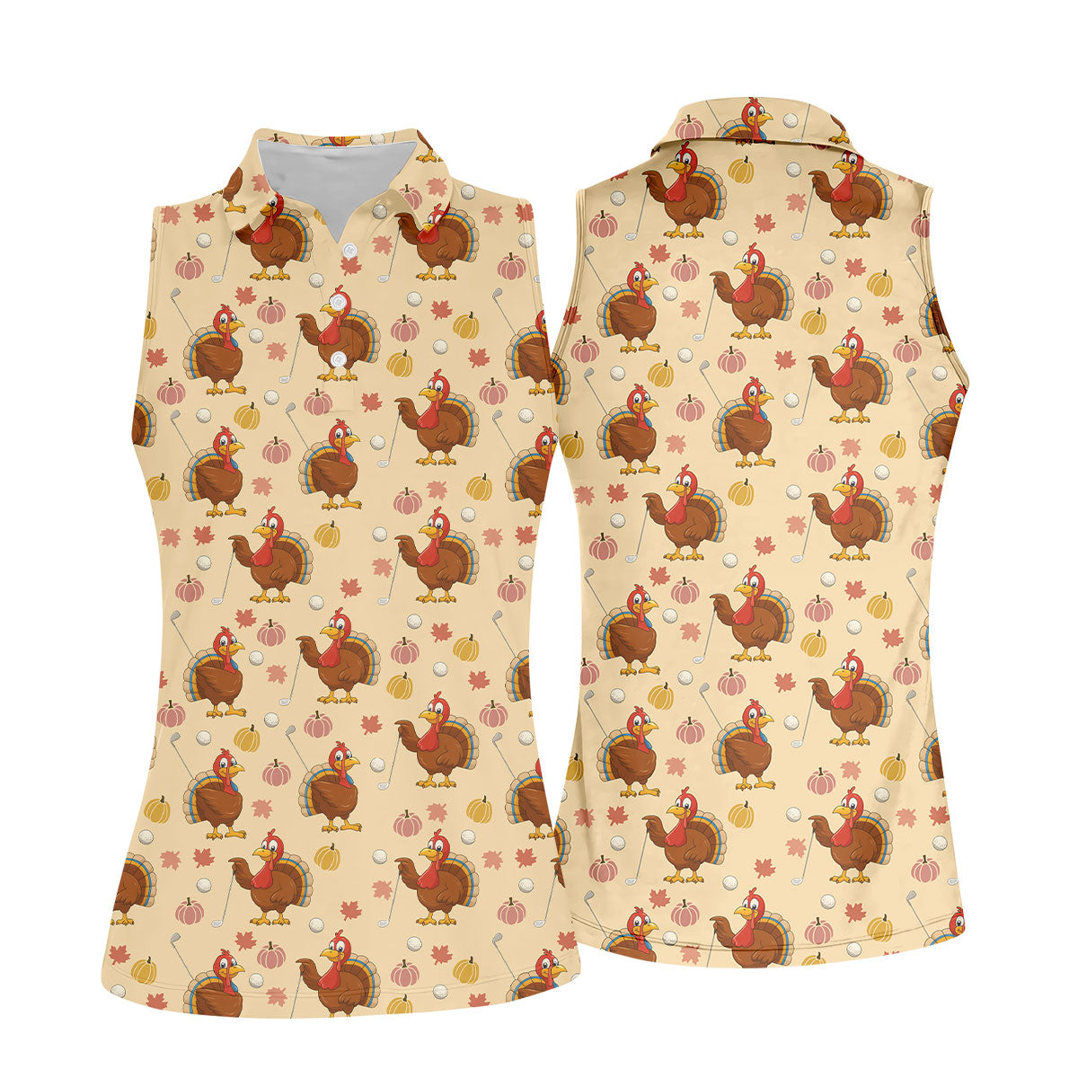 STYLE:Sleeveless Polo Shirt